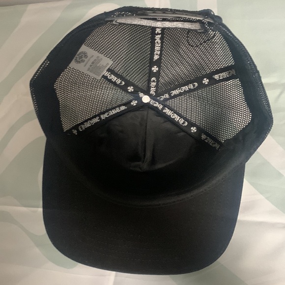 Chrome Hearts Chomper Hollywood Trucker Hat Black/Black - US Chrome Hearts Black Trucker Hat